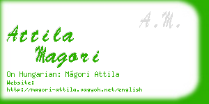 attila magori business card