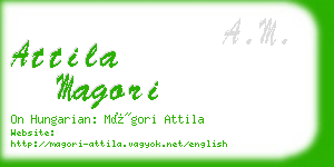 attila magori business card